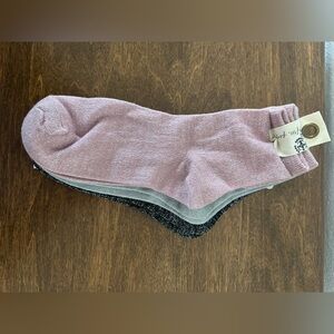 Free People bundle of 3 Lurex Sock Bundle Socks -ICE PACK